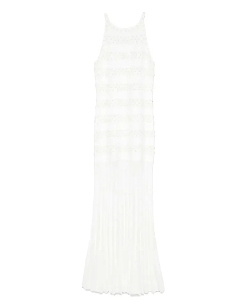 Sandro Maxikleid mit Perlen - Nude Nude