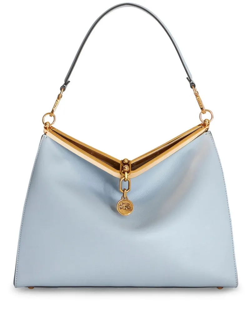 Etro Große Vela Schultertasche - Blau Blau