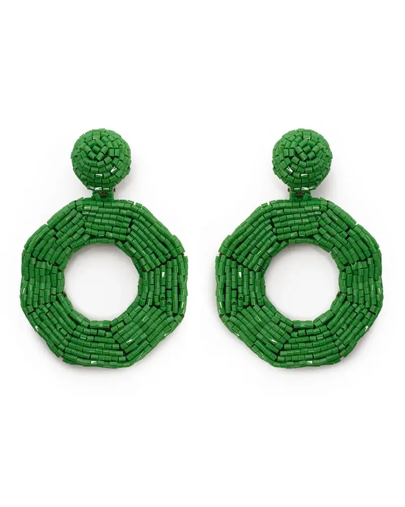 Maliparmi beaded pendant earrings - Grün Grün