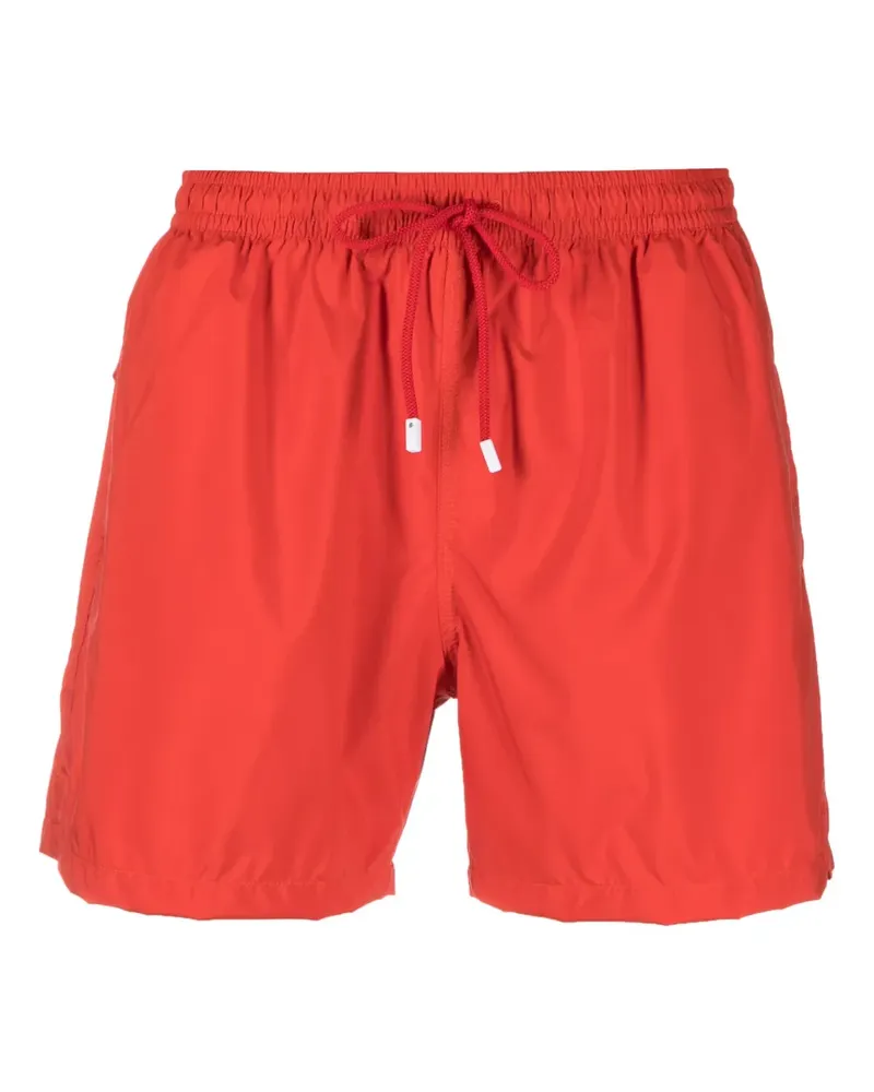 Fedeli Badeshorts mit Logo-Patch - Rot Rot