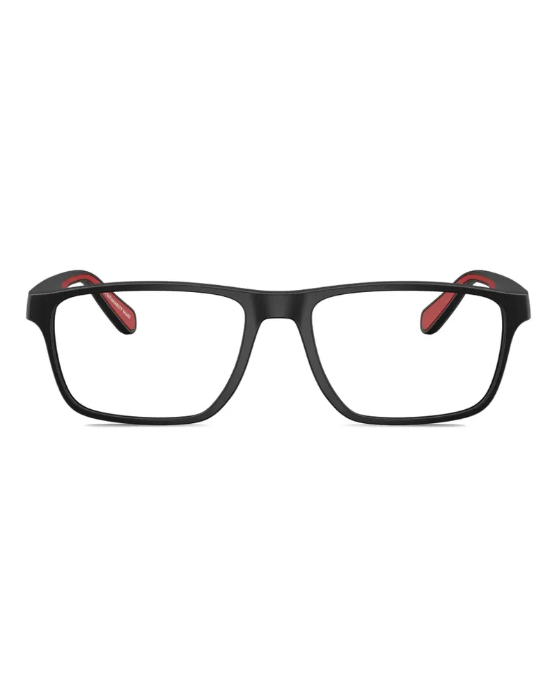Emporio Armani rectangle-frame glasses - Schwarz Schwarz