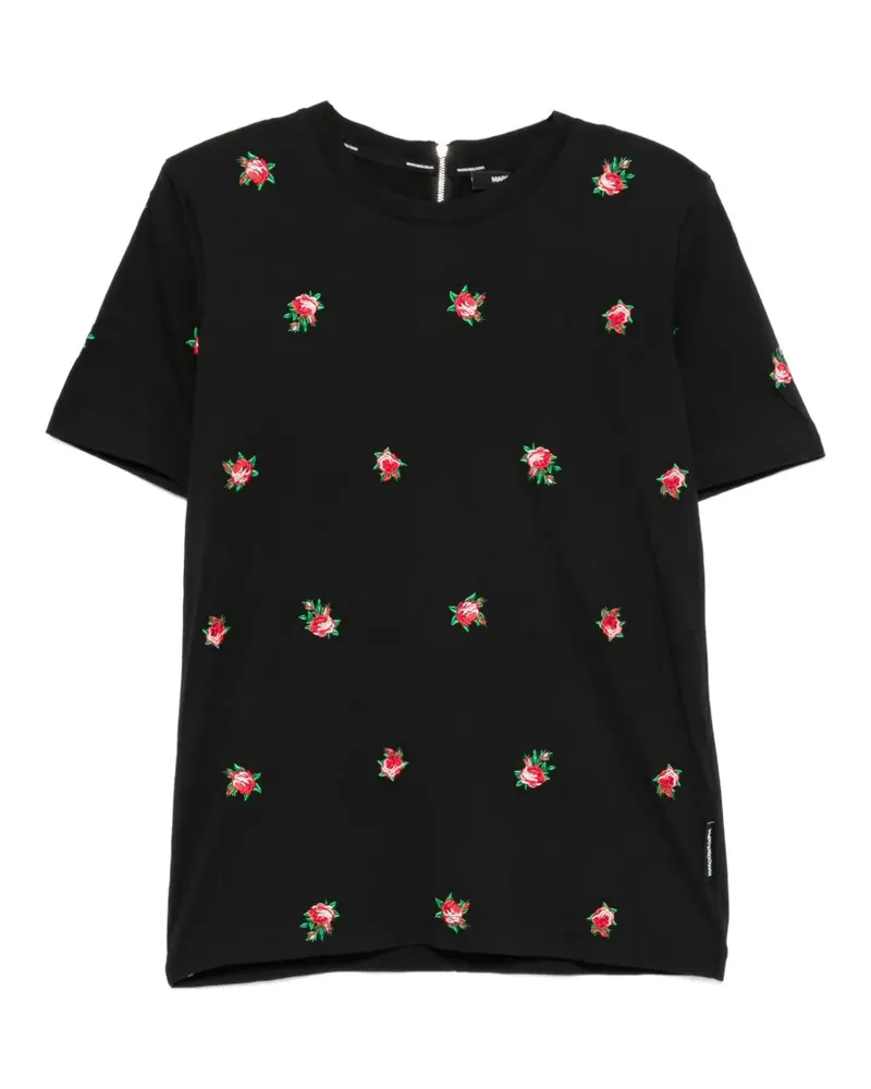 Marco Bologna Sweatshirt mit Blumenstickerei - Schwarz Schwarz