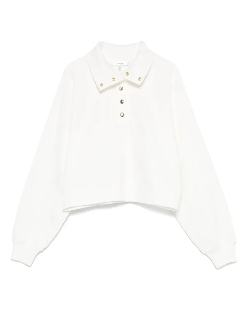Frame Denim Coach Sweatshirt - Weiß Weiß
