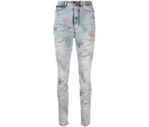 Skinny-Jeans mit Print