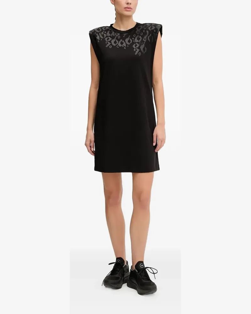 EA7 Minikleid mit Leoparden-Print - Schwarz Schwarz