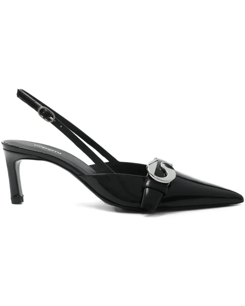 COPERNI Kitten-Heels-Pumps mit Gürtel - Schwarz Schwarz