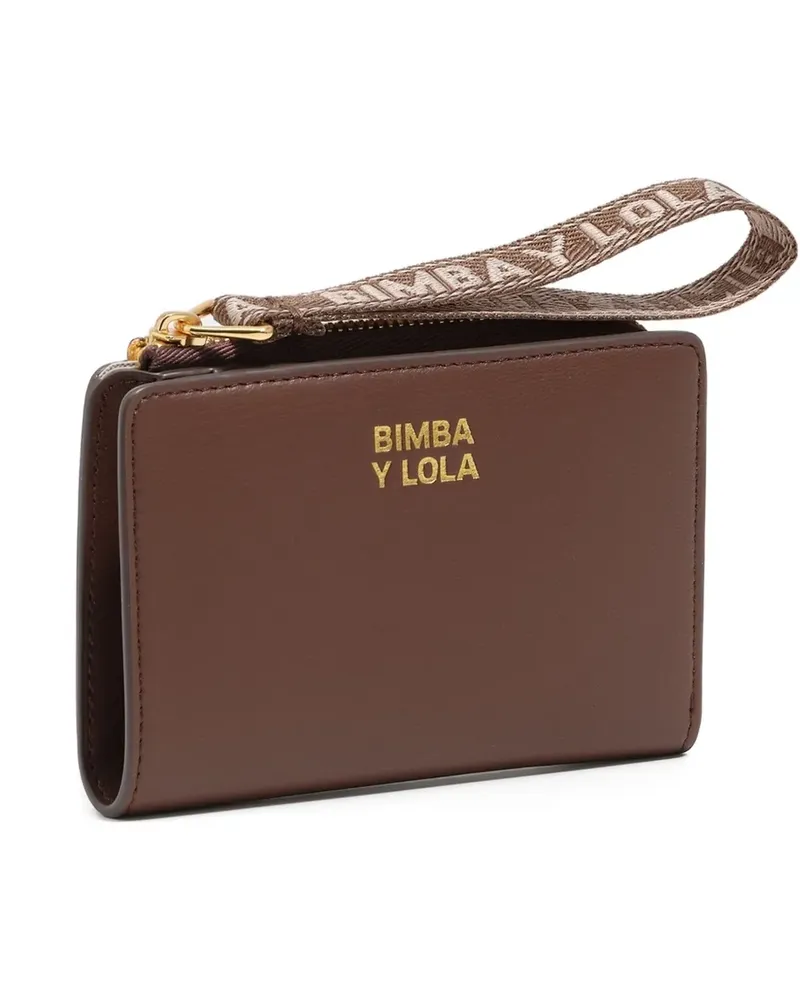 BIMBA Y LOLA Portemonnaie mit Handgelenkschlaufe - Braun Braun