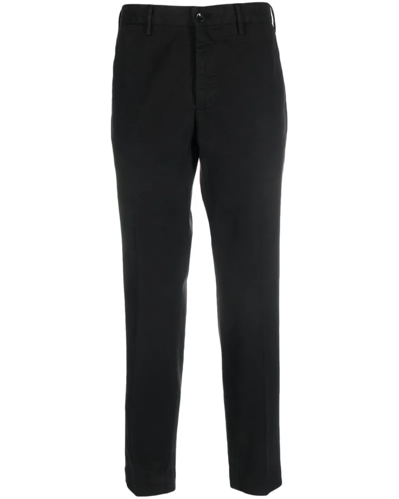 Incotex Schmale Chino - Schwarz Schwarz