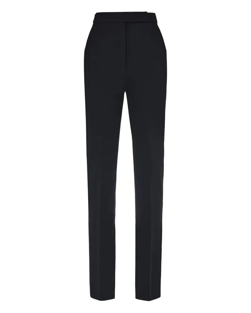 Max Mara Hose mit Bundfalten - Schwarz Schwarz