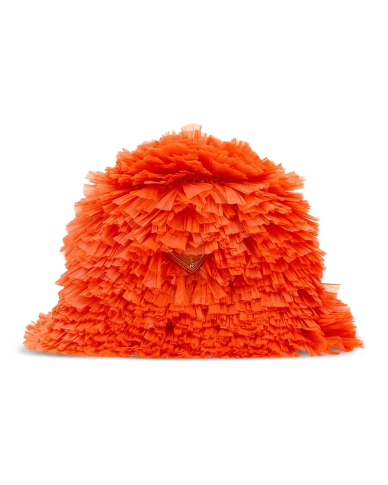 Prada Hut mit Logo-Schild - Orange Orange