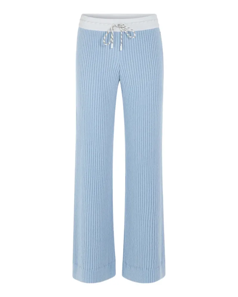 Marc Cain Gerippte Welkom Hose - Blau Blau