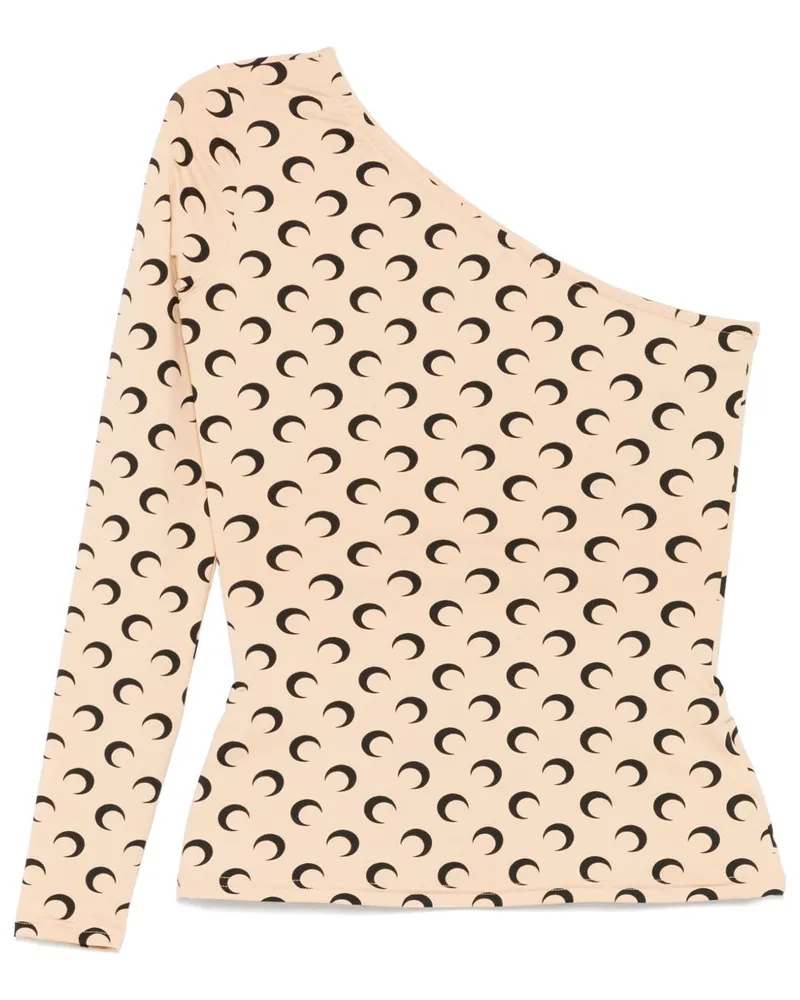 Marine Serre Asymmetrisches Crescent Moon Top - Nude Nude