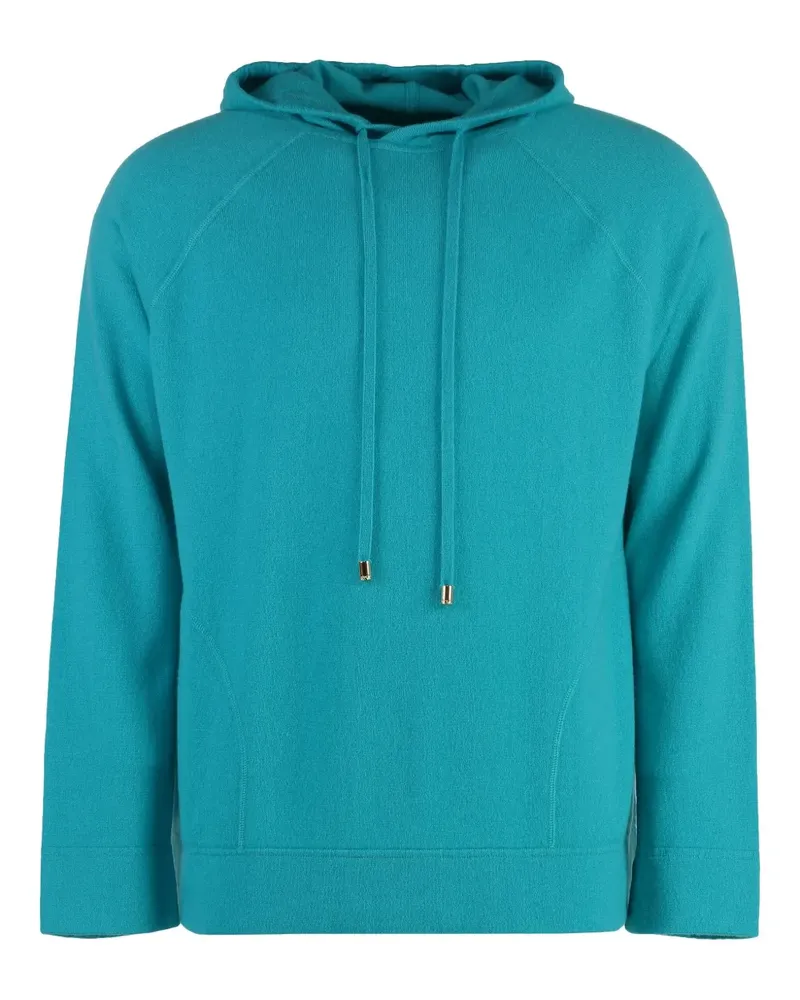 Malo Hoodie aus Kaschmir - Blau Blau