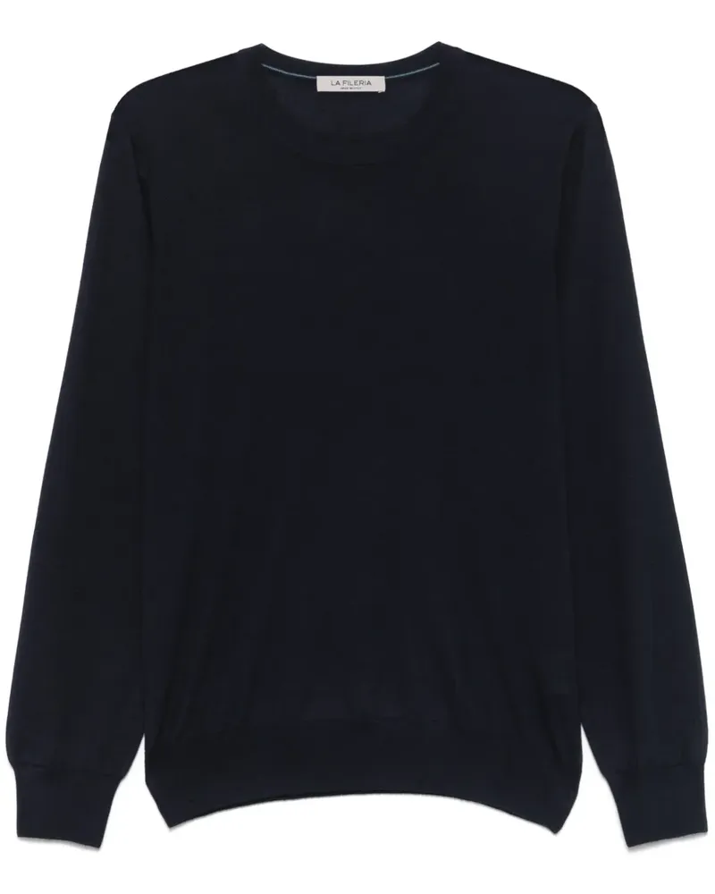 La Fileria Gestrickter Pullover - Blau Blau