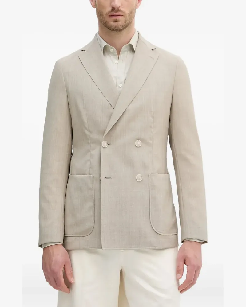 HUGO BOSS double-breasted blazer - Nude Nude