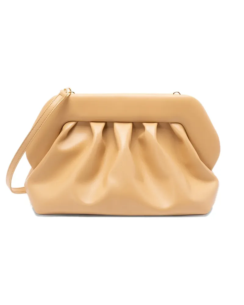 THEMOIRÈ Bios gathered clutch bag - Nude Nude