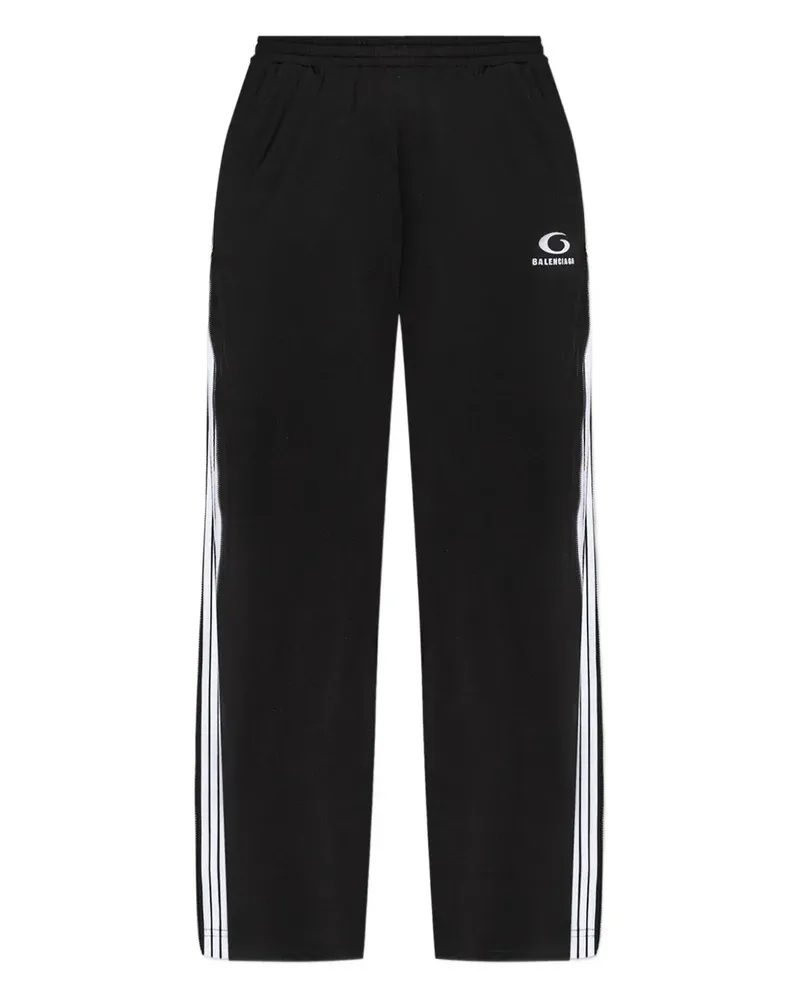 Balenciaga Jogginghose mit Streifendetail - Schwarz Schwarz
