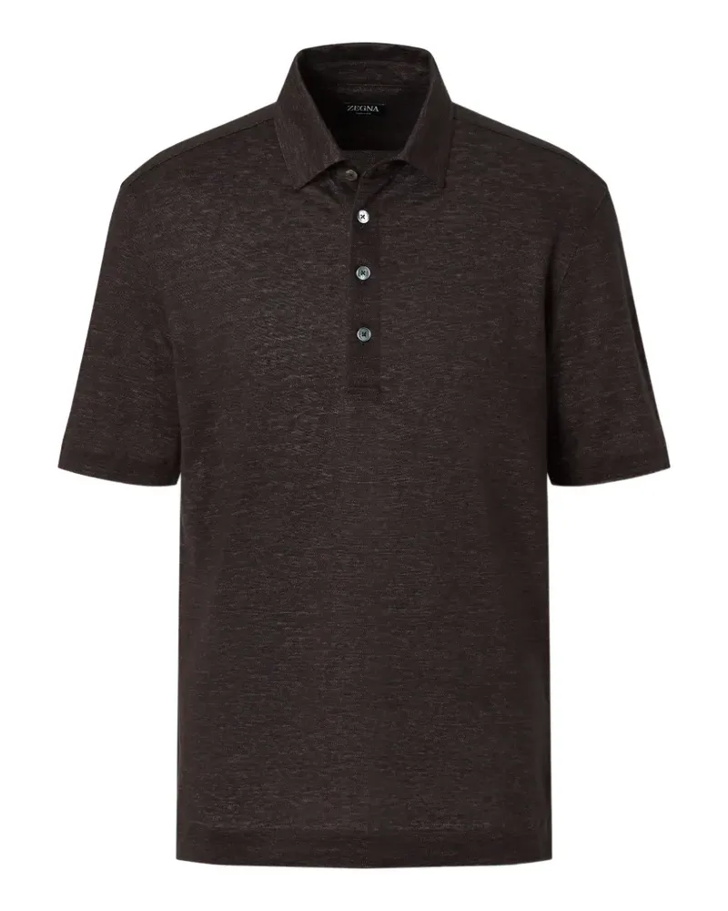 Ermenegildo Zegna Oasi Lino Poloshirt - Grau Grau