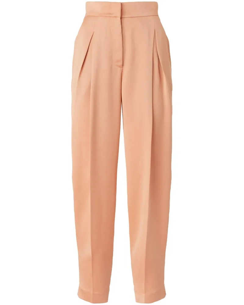 Genny Tapered-Hose mit Faltendetail - Orange Orange