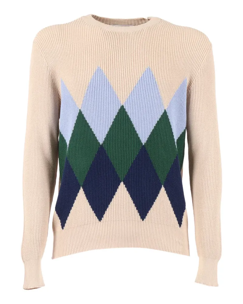 Ballantyne argyle crewneck jumper - Nude Nude