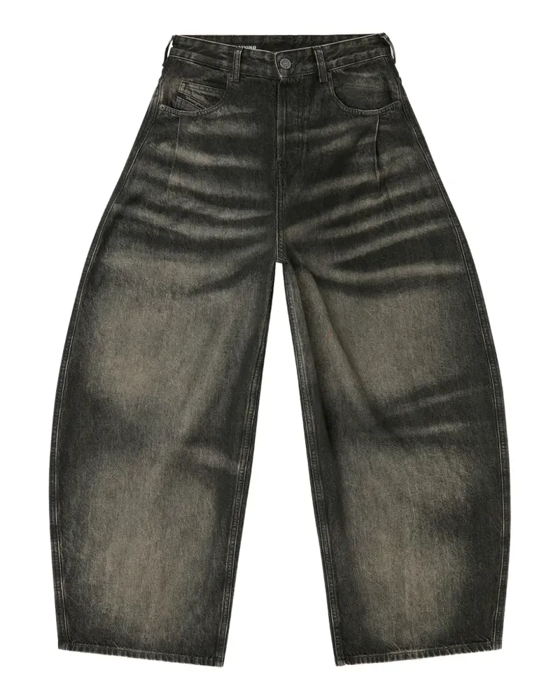 Diesel relaxed jeans high-waist 1987 D-Khelz - Schwarz Schwarz