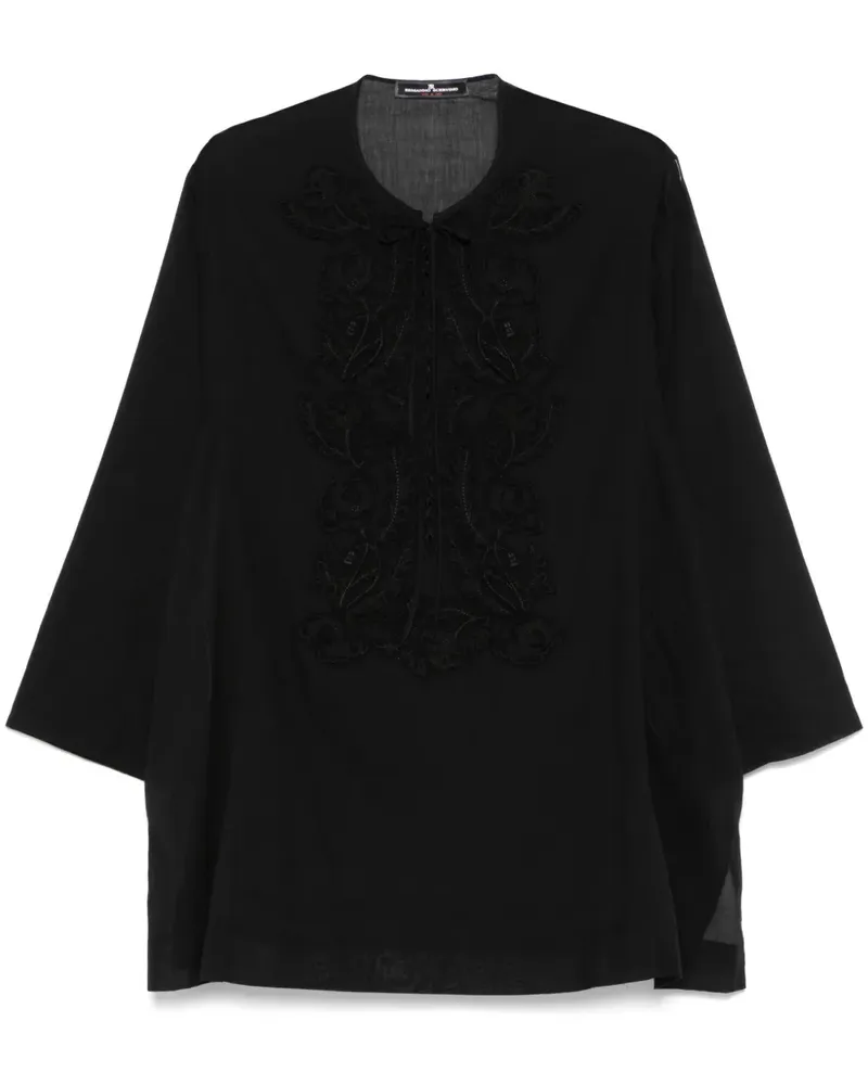Ermanno Scervino Minikleid mit Patch - Schwarz Schwarz