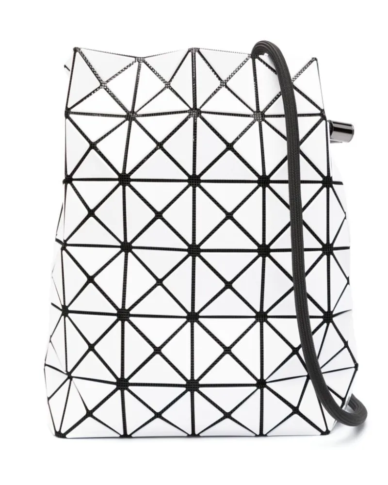 Issey Miyake Schultertasche mit Einsätzen Weiß