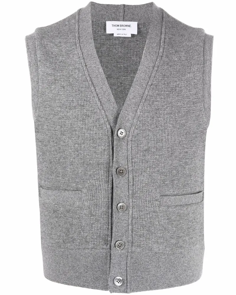 Thom Browne Weste aus Kaschmir - Grau Grau