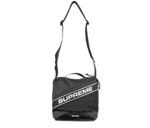 Black Schultertasche mit Logo