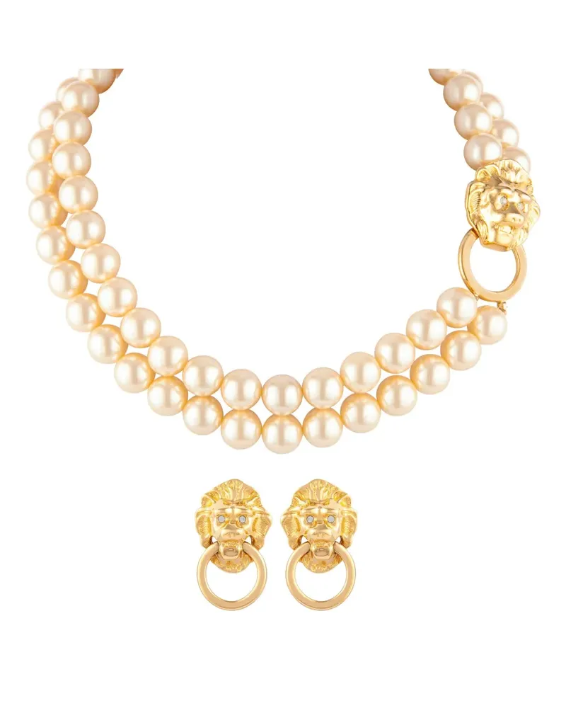 Kenneth Jay Lane 1990  Set - Gold Gold