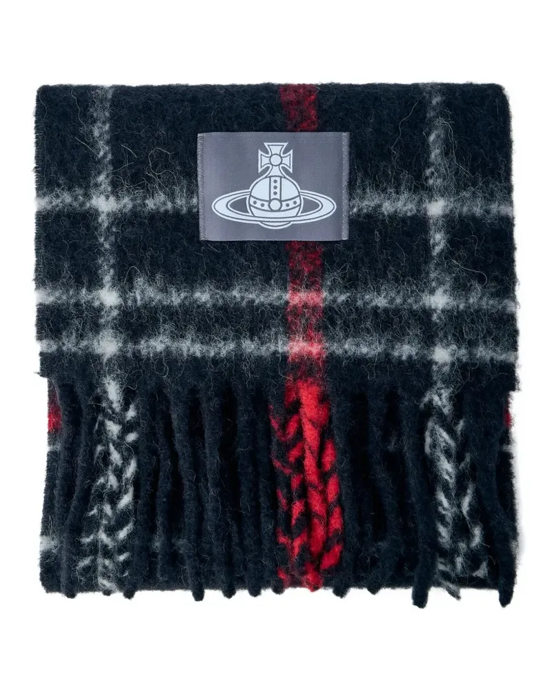 Vivienne Westwood Karierter Schal - Schwarz Schwarz
