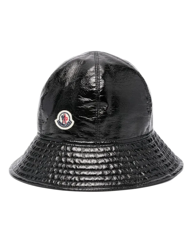 Moncler Fischerhut mit Glanzoptik - Schwarz Schwarz