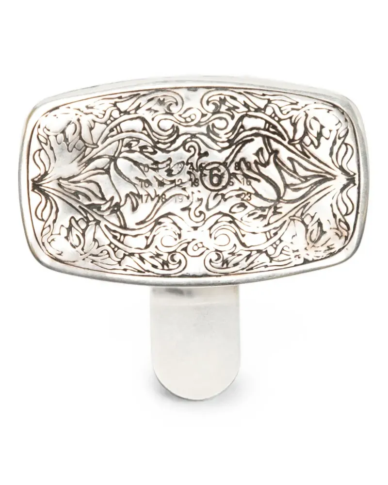 Maison Margiela Gürtelschnalle mit Gravur - Silber Silber