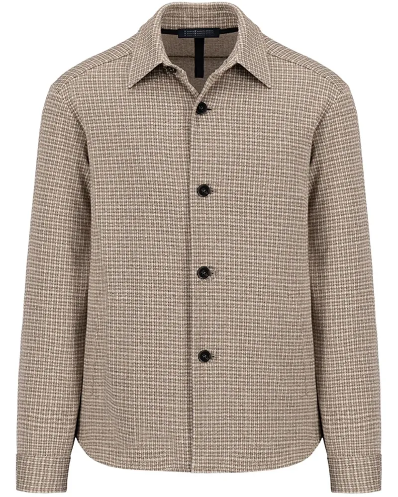 Harris Wharf London Karierte Hemdjacke - Nude Nude