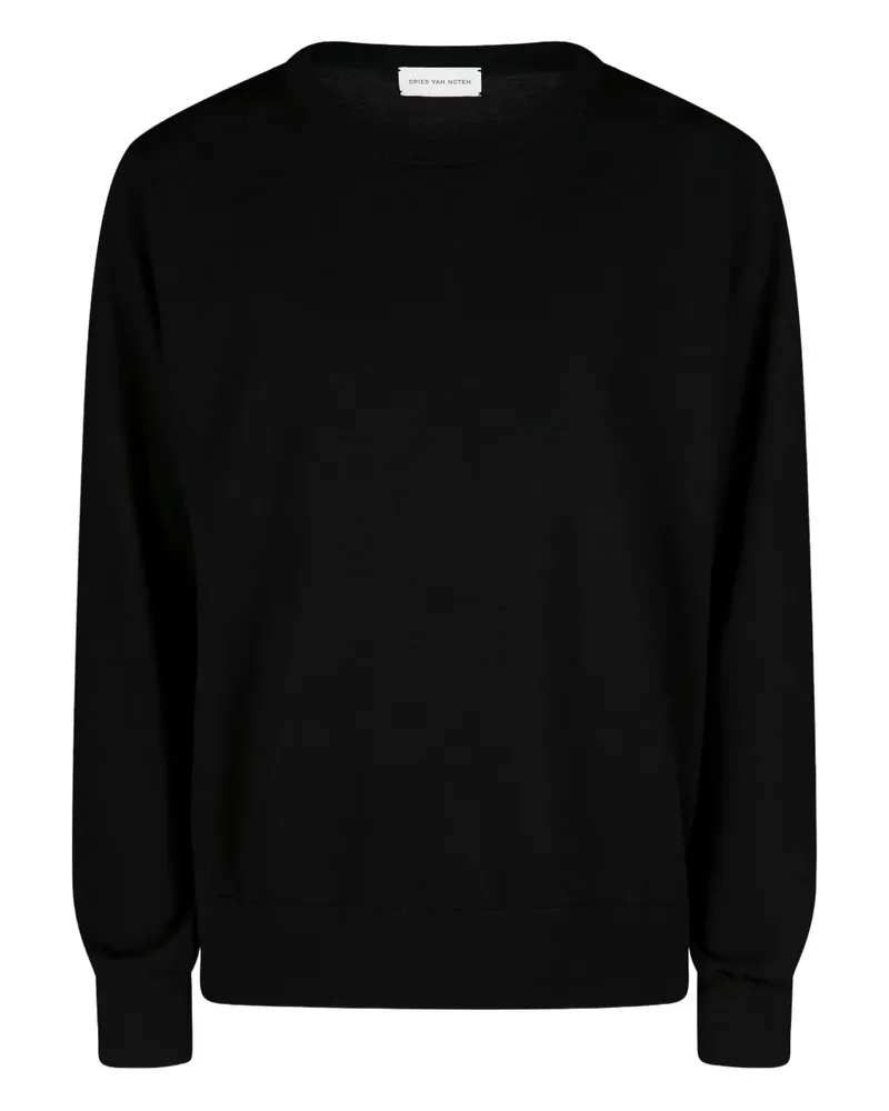 Dries van Noten Pullover mit Rundhalsausschnitt - Schwarz Schwarz