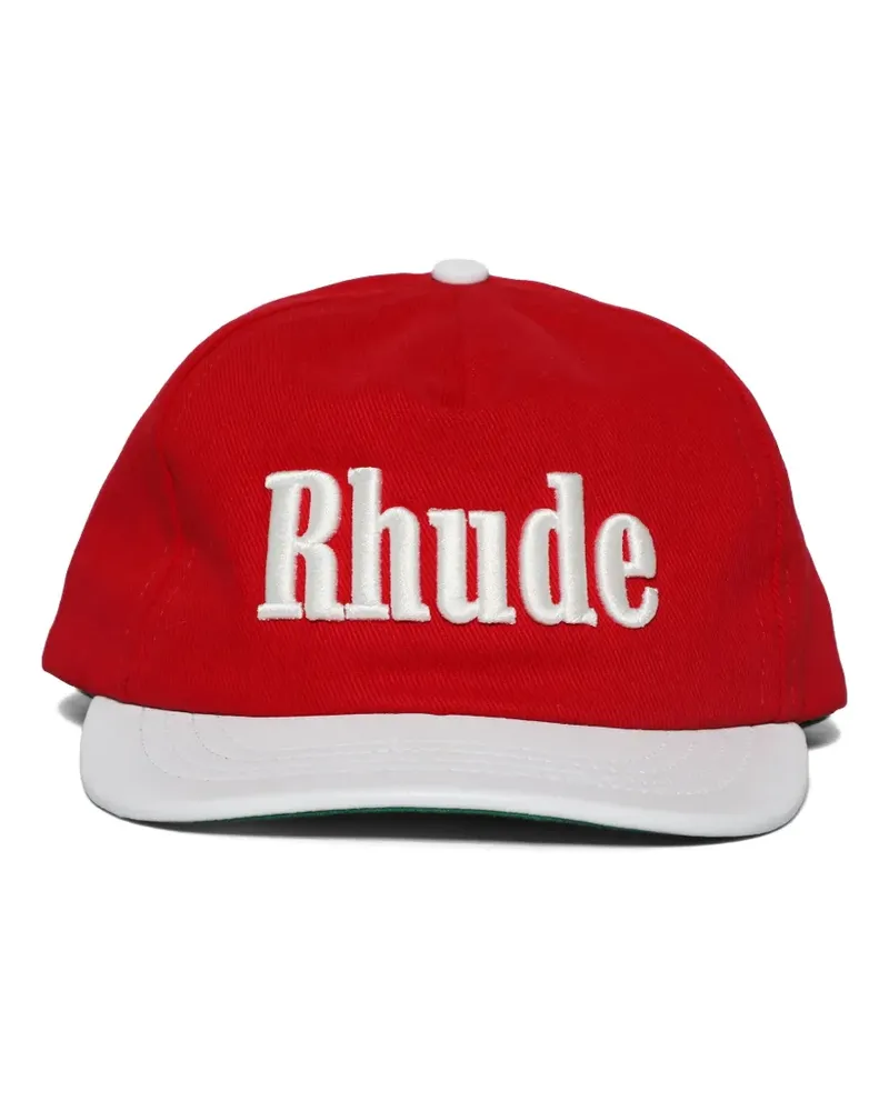 RHUDE Baseballkappe mit Logo-Stickerei - Rot Rot