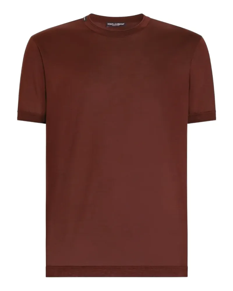 Dolce & Gabbana T-Shirt aus Seide - Rot Rot