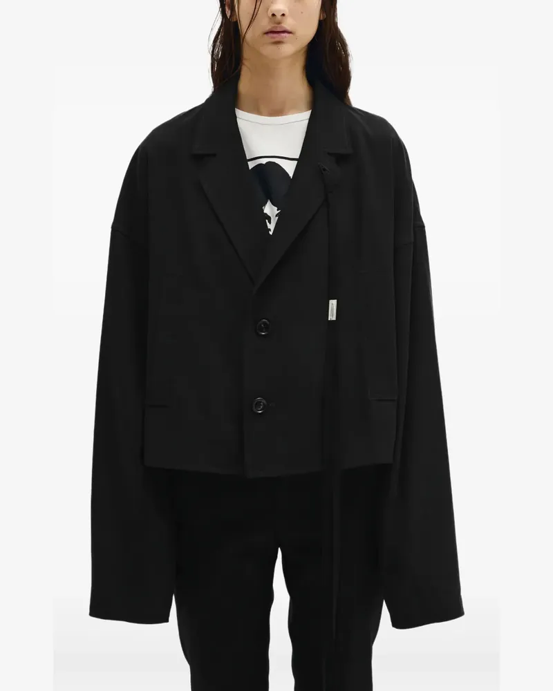 Ann Demeulemeester Ceres Cropped-Jacke - Schwarz Schwarz