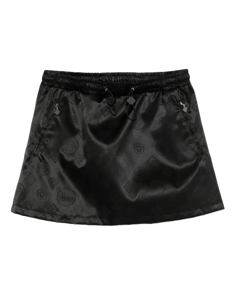 Casablanca Paris Minirock mit Kordelzug - Schwarz Schwarz