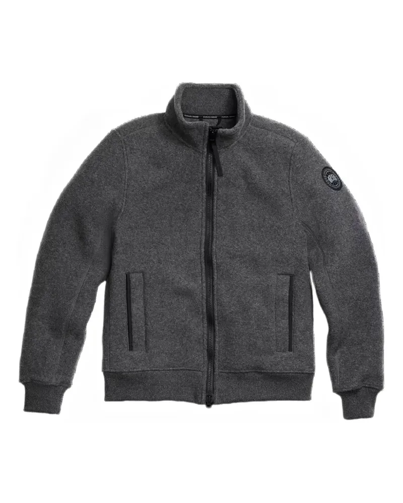 Canada Goose logo-patch zip jacket - Grau Grau