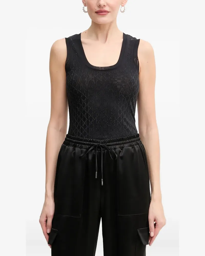 MARCIANO Los Angeles Aria patterned top - Schwarz Schwarz