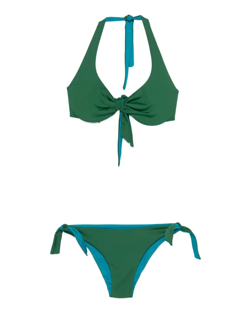 FISICO-Cristina Ferrari Bikini mit Schnürung - Grün Grün