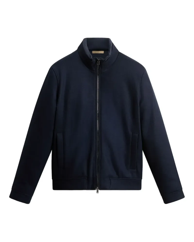 Woolrich Gestrickte Bomberjacke - Blau Blau