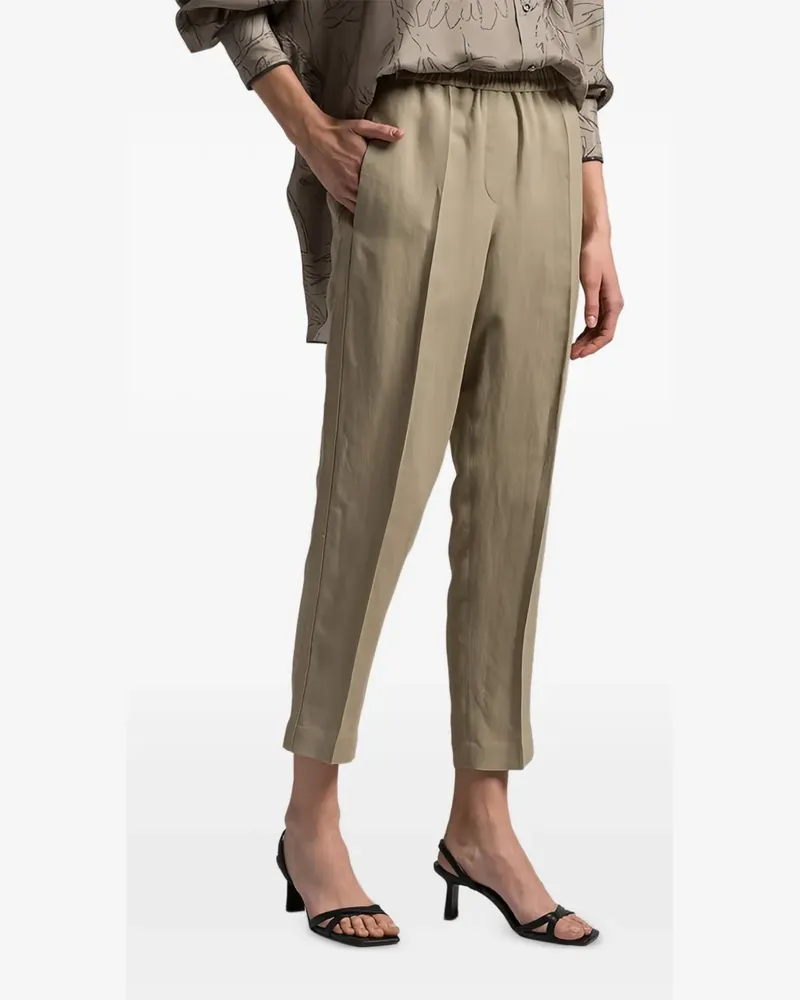 Brunello Cucinelli Plissierte Hose mit Stretchbund - Nude Nude