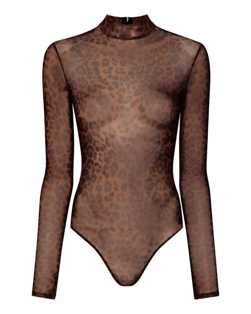LAPOINTE animal-print bodysuit - Braun Braun