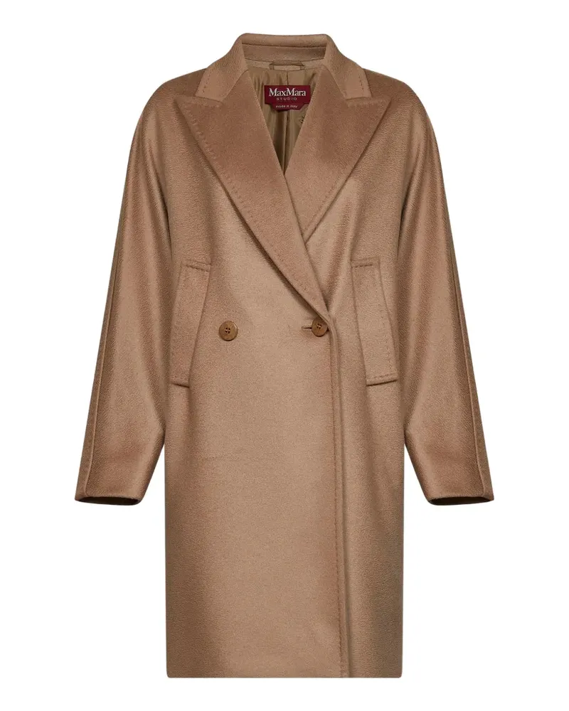 Max Mara double-breasted felted coat - Nude Nude