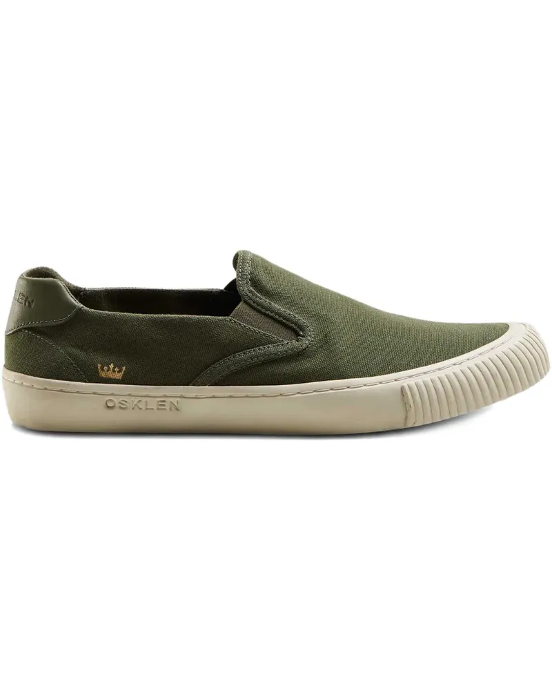 Osklen Slip-On-Sneakers aus Baumwolle - Grün Grün