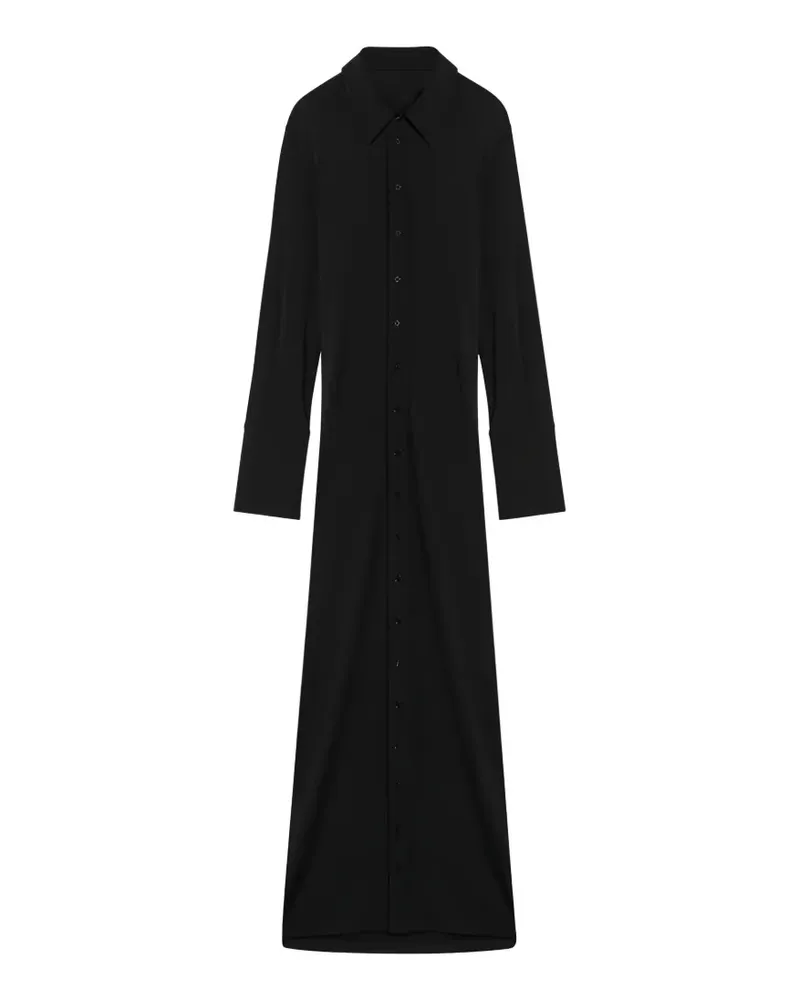 Max Mara crossover-back jersey shirt dress - Schwarz Schwarz