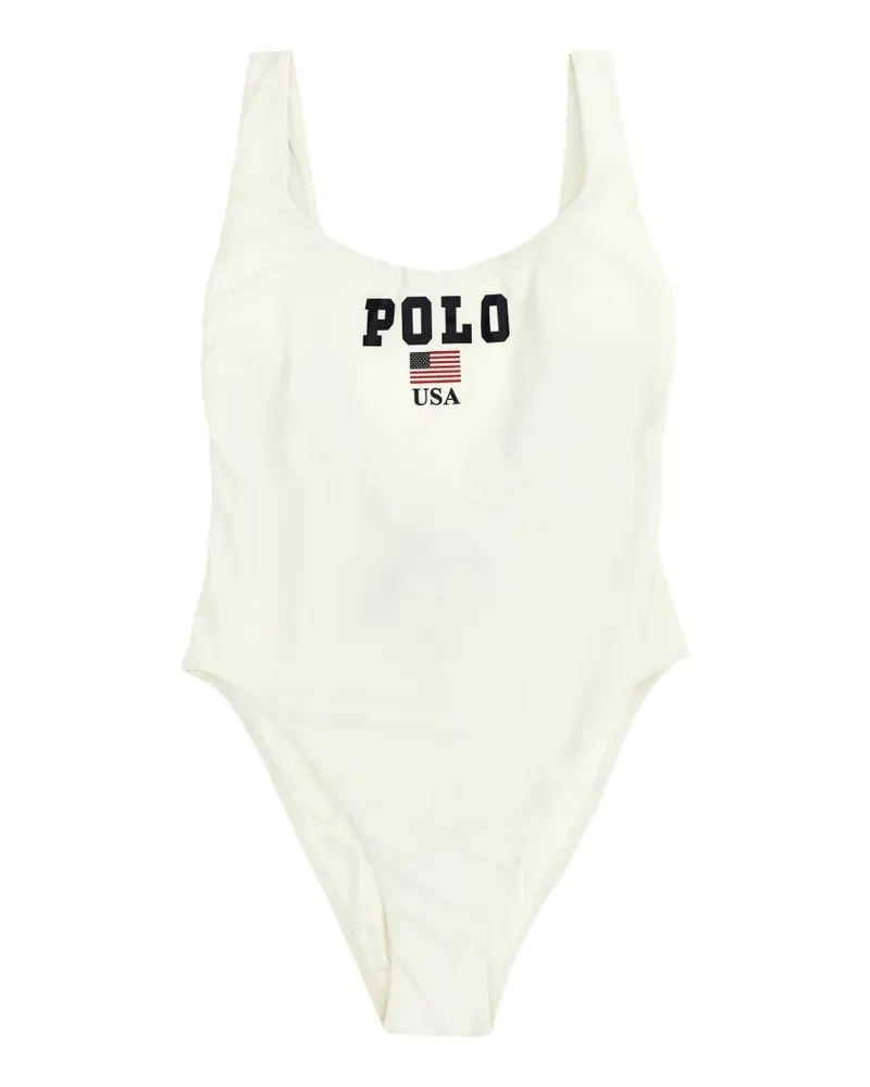 Ralph Lauren Polo logo-print swimsuit - Weiß Weiß