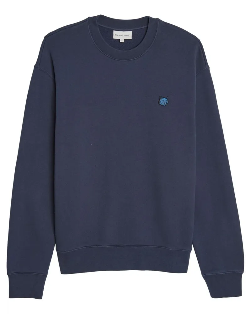 Kitsuné Sweatshirt mit Chillax Fox-Motiv - Blau Blau